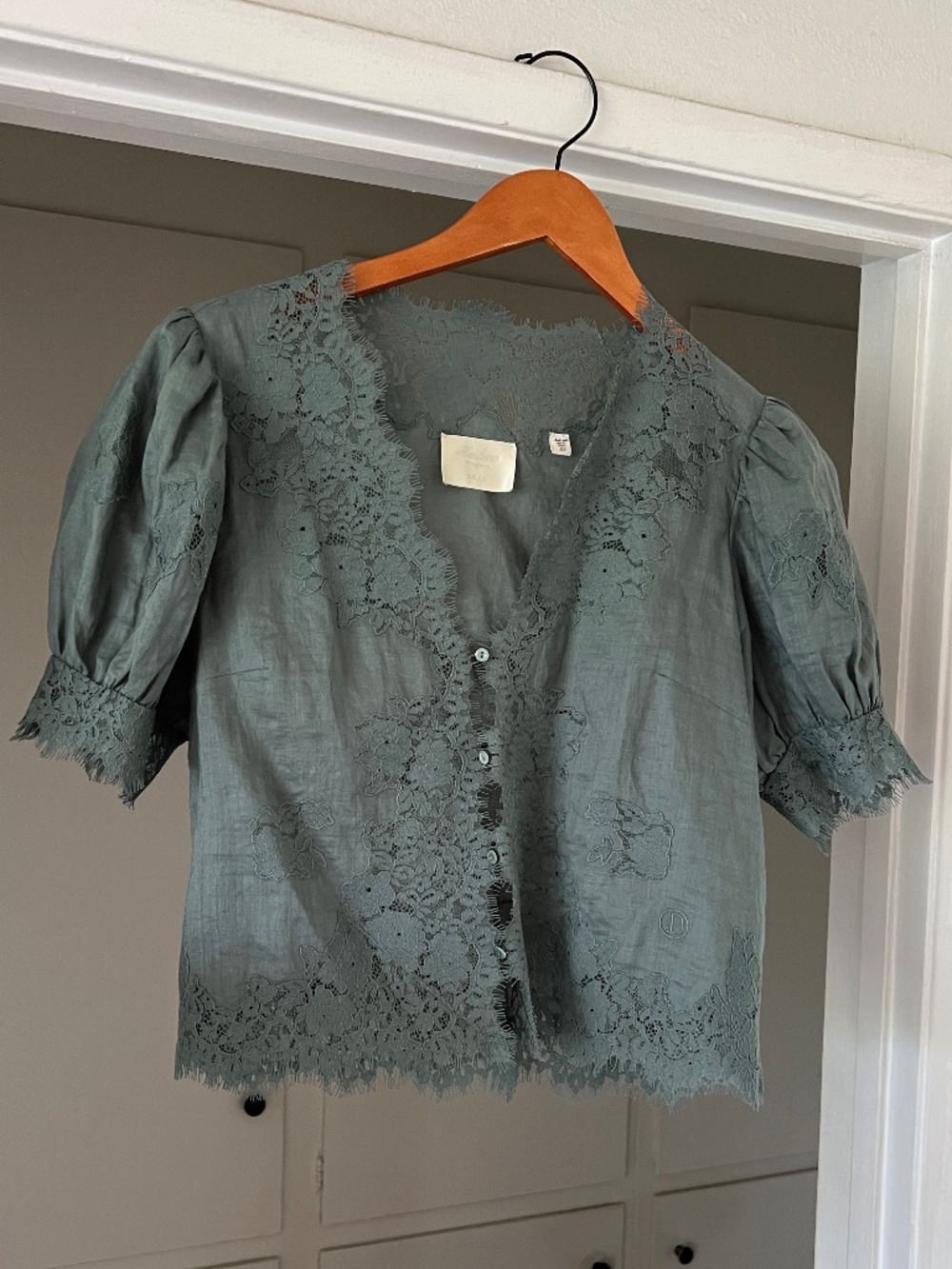 DÔEN Lagoon Heirloom Idella Top XS